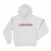 Christopher Unisex Hoodie White