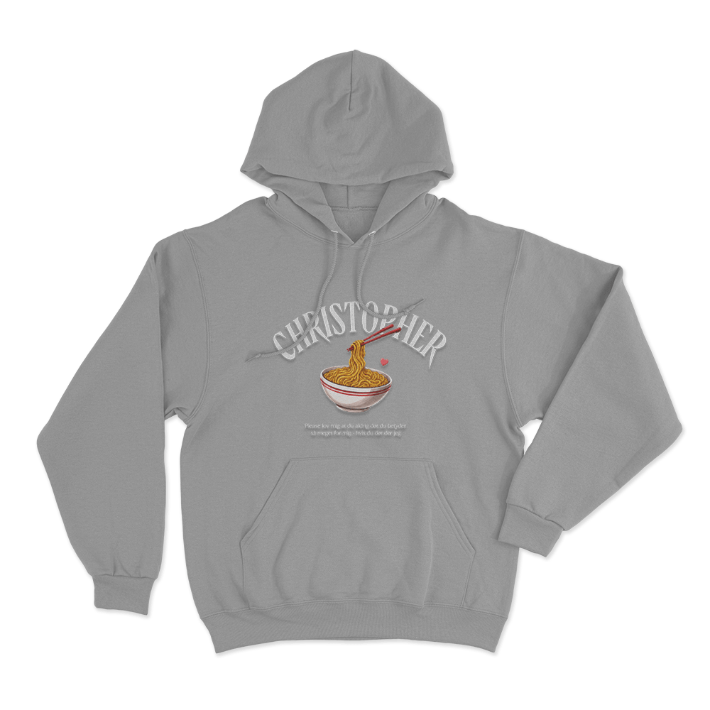 Noodle Unisex Hoodie Grey Noodle Unisex Hoodie Grey